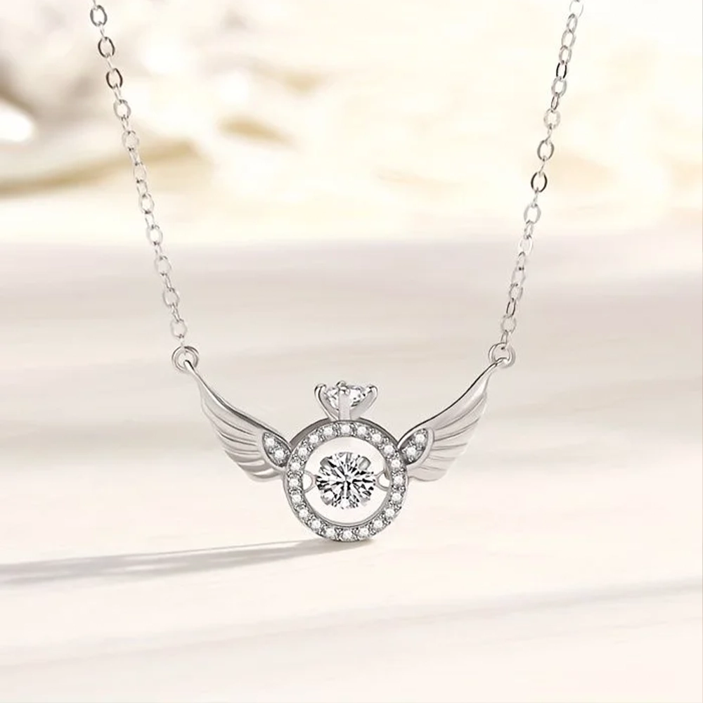 14 Ayar Altın Kaplama Kanatlı Yüzük Kolye