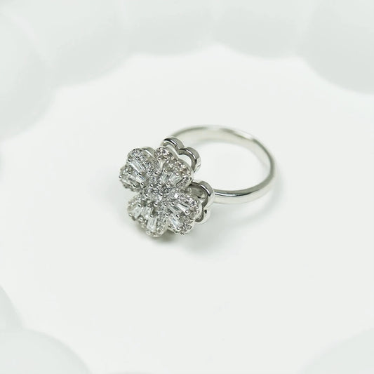 Altın Kaplama Dönen Yonca Yüzük