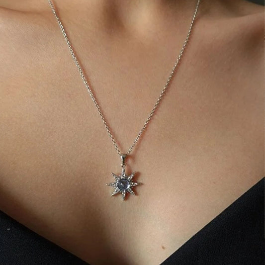 14 Ayar Altın Kaplama Kuzey Yıldızı Kolye