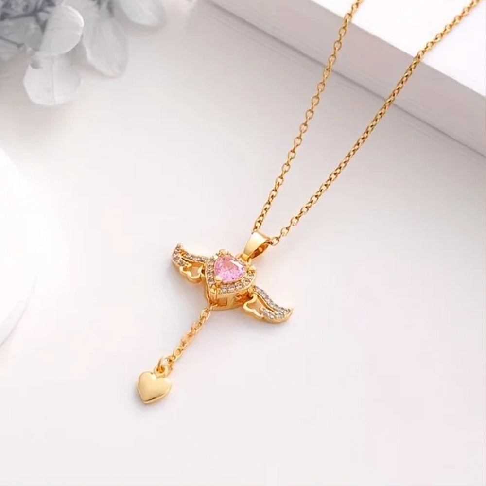 14 Ayar Altın Kaplama Sevgi Meleği Kolye