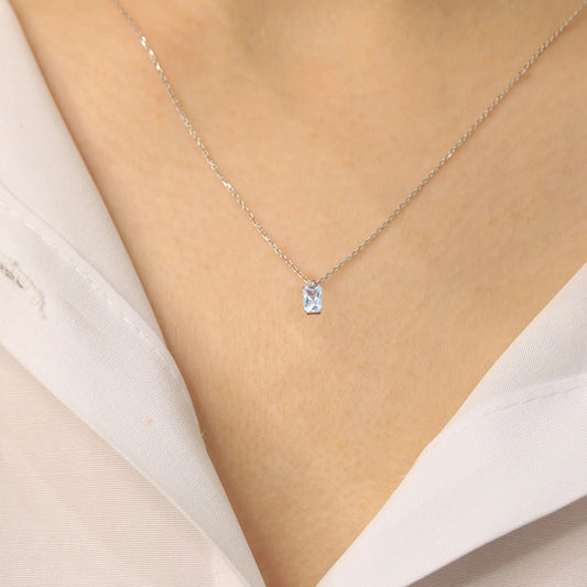 Swarovski Taşlı Baget Kolye